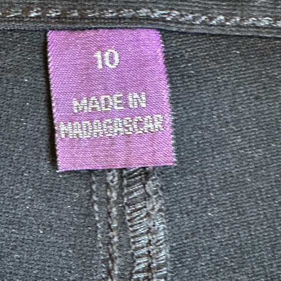 Gloria Vanderbilt Straight Leg Pants W Detailed Sequence On Back Pockets SZ 10 - Picture 9 of 13